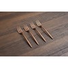 Cambridge Copper Mirror Gaze Cocktail Forks, Set of 4, 0