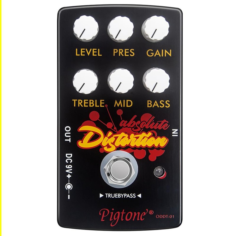 Pigtone Guitar Effect Pedal Overdrive Distortion DC 9V True Bypass
