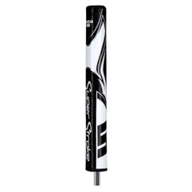 Brampton Super Stroke Zenergy Tour 3.0 Putter Grip, High-tech Polymer, 1.27 Inches, Black / White
