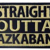 Tactical Straight Outta Azkaban Patch Military Badge Morale Aplique Embroidered