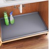 FLATO Waterproof Under Sink Mat 28" x 22" Shelf Liner