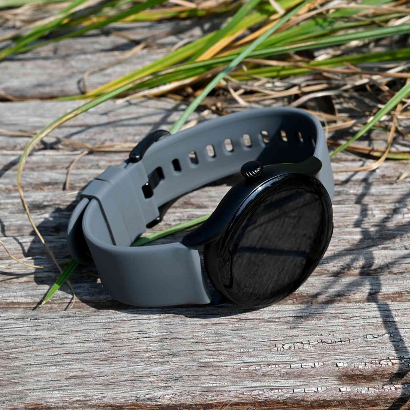 BISONSTRAP Silicone Watch Bands, Slim Watch Straps with Quick Release,