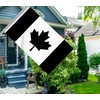 Black Canada Flag,3x5 FT Dark Canadian Flag,36x60 Inch Large Digitial