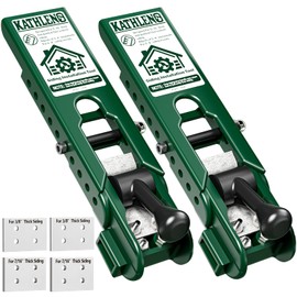 Pro Siding Installation Tools, Siding Gauge Tools, Adjustable Reveal, Heavy-Duty Polycarbonate Build with Non-Slip Pads, Fits 5/16", 3/8", 7/16" Boards – 2 Pack