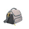 BUILT Insulated Lunch Bag with 'The Stylist' Design, Polyester, Grey/White,
