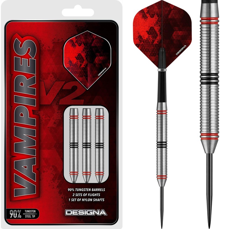 DESIGNA DARTS Vampires V2 Darts | M4 | Steel Tip