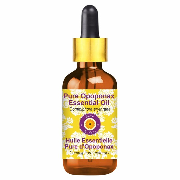 dève herbes Pure Opoponax Essential Oil (Commiphora erythraea) with Glass