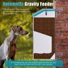 ZHEQOGZH Galvanized Automatic Dog Feeder Large Breed 45 Pounds, Metal