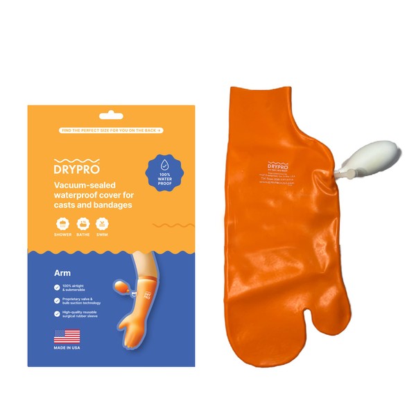 DRYPRO Waterproof Arm Cast Cover - Sized for both Kids and Adults - Ideal for the Bath Shower or Swimming - Small Half Arm – (HA-13)