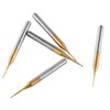 10pcs 3.175mm Shank Titanium Coating Tungsten Carbide End Mill Engraving