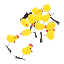 OATIPHO 12pcs Cute Chicken Hair Clips for Women and Fun Hair Accessories for Ponytails Buns and Braids Non Slip Spring Clip Design for Parties and Everyday Use