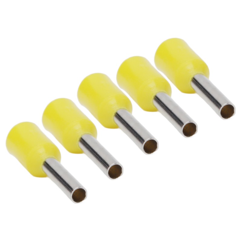 1000pcs E1008 Insulated Ferrules Terminal Copper PVC Pin Cord End