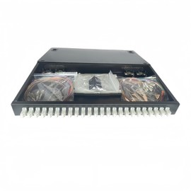 TXWTXPJ-24-Port LC Duplex OM2 Multimode Fiber Enclosure, 48-Core Rack Mount Enclosure with Splice Trays & Couplers & Pigtails for High-Speed Networks