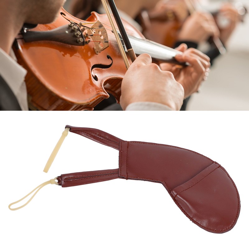 Violin Shoulder Rest Pad Handmade Soft Sheepskin Violin Chin Rest