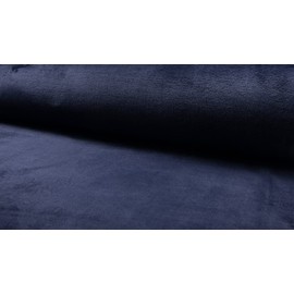Luxury Double Sided Coral Cuddle Fleece Fabric Material - Navy, 1Mtr 150cmx100cm