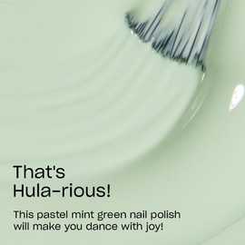 OPI Nail Lacquer That's Hula-rious! | Opaque Soft Green Crème Chip Resistant Nail Polish | Quick Drying, Streak Free