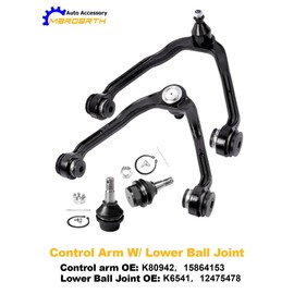 13pc Front Upper Control Arm Ball Joint Sway Bar Tie Rod Pitman Arm Idler Arm Bracket Suspension Kit Comaptible with Silverado Sierra 1500 Steel Control Arms ONLY