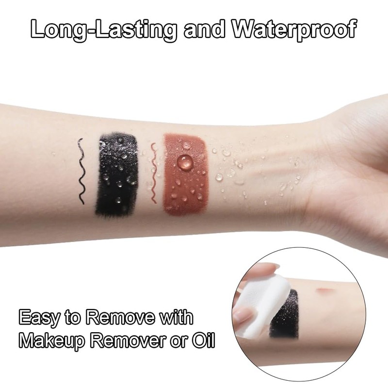 LOPHE 3Pcs Black Lip Kit Set | Matte Velvet Liquid