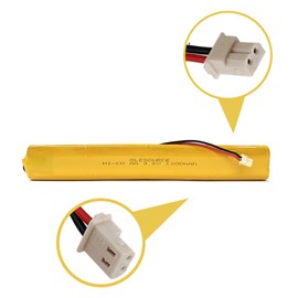 XUNTU BBAT0043A Ni-Cd 9.6V 1200mAh Emergency Light Battery Compatible for ELBB003 Lithonia ELB-B003 ELB-B004 OSI OSA228 DANTONA CUSTOM-306-U BBAT0044A BAA-96 (4 Pack)