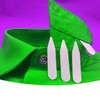 LORJE 100Pcs Shirt Collar Stays,5 Sizes Collar Stiffeners Plastic White