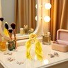 3Pcs Yellow Bow Scrunchies, Satin Ribbon Ponytail Hair Tie, Rope