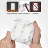 Wpshijia Light Switch Cover White Grey Abstract Marble Minimalist Luxury
