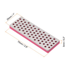 PATIKIL 70mm 500 Grit Fine Ski Snowboard Diamond Stone, Ski Edge Sharpener Diamond Edge Files Snowboard Whetstone, Fuchsia
