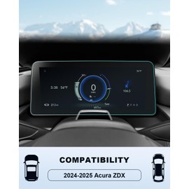 BIXUAN 2024-2025 Acura ZDX Screen Protector -(2PCS) For ZDX (A-Spec RWD/A-Spec AWD/Type S) 11Inch Touchscreen Film, 2025 ZDX Accessories HD Transparent Infortainment Nano Film