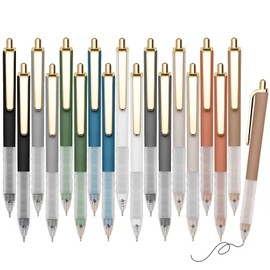 HuoHuair Pens Ballpoint 18-pcs Pens Medium Point Smooth Writing Pens Bulk Pens Black Ink 1.0 mm Journaling Pen Office Supplies for Women & Men