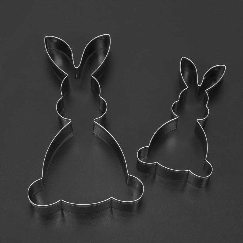 Augesak Easter Bunny Large, Pack of 2 Cookie Cutters, Easter,