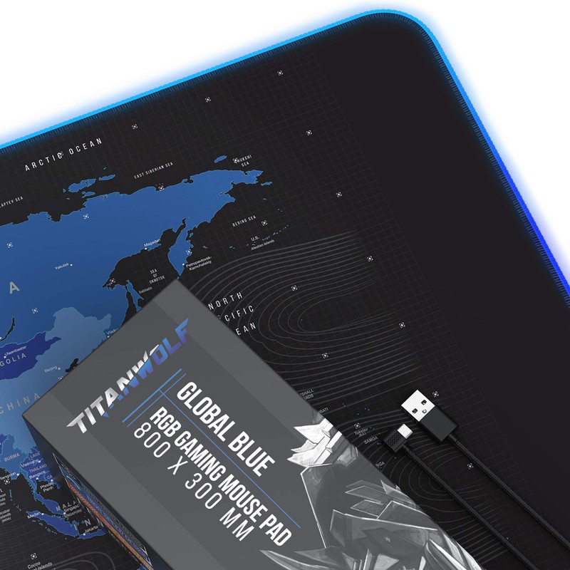 DE RGB Mouse Pads World Map
