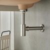 TSIBOMU Solid Brass Bathroom Sink P-Trap Complete Set, Adjustable 1-1/4