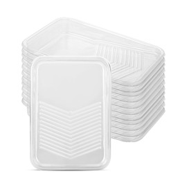 Bates- Paint Tray Liner, 9 Inch, 10 pcs, Transparent Paint Pans Trays, Plastic Paint Tray, Disposable Paint Tray, Paint Roller Tray, Paint Trays for Painting Walls, Roller Tray Liners, Paint Pan Liner