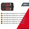 Wiha 43159 Slim Bit Set Electric Slotted Phillips 6-Piece Including