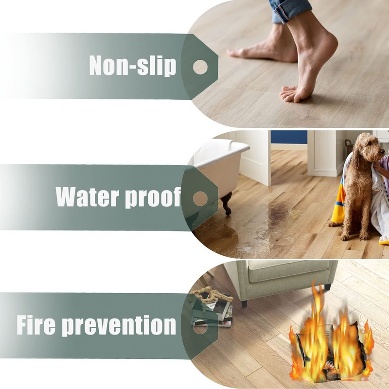 MIRUO SPC Vinyl Plank Flooring 9 Pieces Easy DIY Luxury