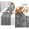 6 Pack Grey Cheesecloth Table Runner Gauze Table Runner 10FT