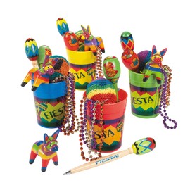 Fiesta Fun Cups - 4 cups each filled with 6 party favors