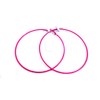 Large Hot Pink Hoop Earrings Thin Hoop Earrings 3.5 inch