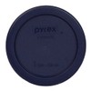 Pyrex 7202-PC 1-Cup Dark Blue Food Storage Replacement Lid (6-Pack)