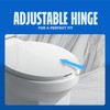 HIGHCRAFT Premium Round Toilet Seat with Adjustable Hinges - Molded
