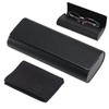 WUISOLQP Glasses Case PU Leather Magnetic Closure Glasses Case Hard