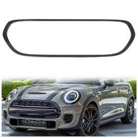 HECASA Grille Molding Compatible with 2014-2021 Mini Cooper F55 F56 F57 Models Replacement for 51137300589 MC1202100 Front Hood Grill Surround Cover Trims Plastic(ABS) Painted Black
