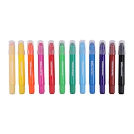 Office Depot Crayones de Gel |12 Colores | Colores Vivos | Base giratoria