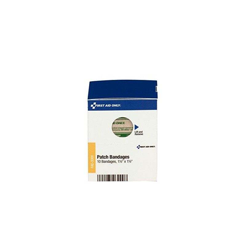 First Aid Only - FAE3000 Patch Bandages, 1 1/2 x1