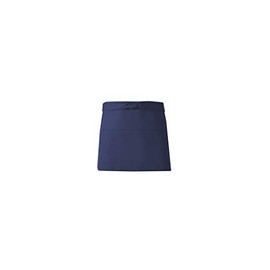 KOEI Japanese Style Short Apron (Hump), Length 13.4 inches (34 cm), 100% Cotton, Canvas Front Post, Unisex, M30 (Navy)