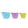3pcs Drain Colander Set Food Grade PP Stackable Fruit Vegetable