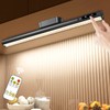 Hapfish Battery Powered Operated Wall Strip Lights, Rechargeable Magnetic LED