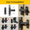 Barn Door Lock,90/180 Degree Flip Latch Lock,Easy Installation,Zinc Alloy Security