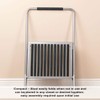 LivingSURE Extra Wide Folding Step Stool with Foam-Grip Handle –