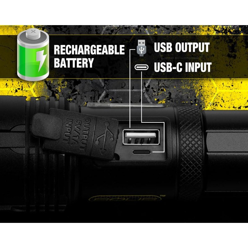 Jonard Tools Solis SOL-F1 Rechargeable Tactical Flashlight - 1500 Lumens,